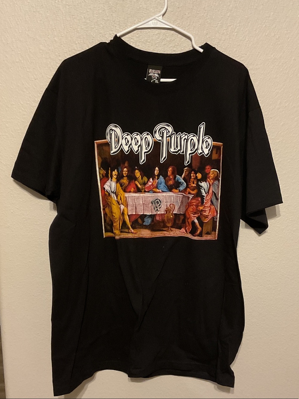 Deep Purple Black Graphic Band Tee